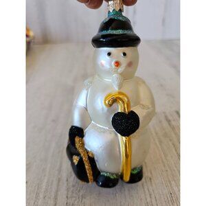 Patricia Breen Snowman professor mercury North Pole suitcase Kane ornament Xmas